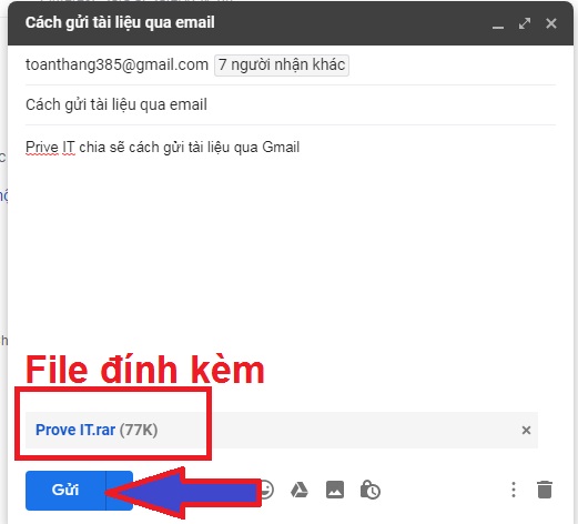 Cách Gửi File Qua Mail Trên Máy Tính Hàng Loạt Người Nhận