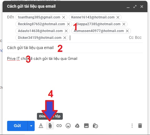 cách gửi mail hàng loạt bằng gmail