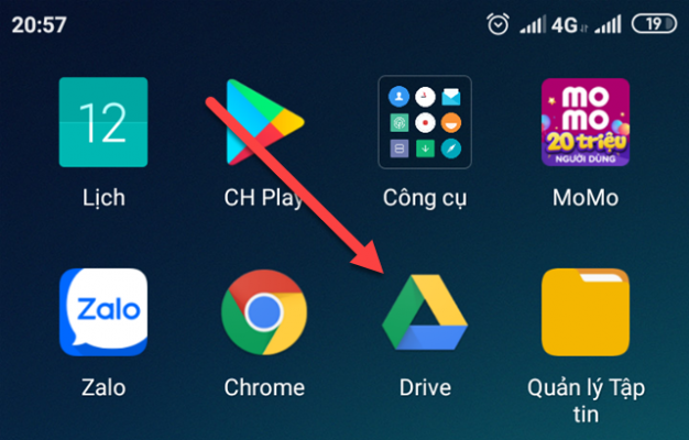 Cách up ảnh lên google drive 1 App google drive