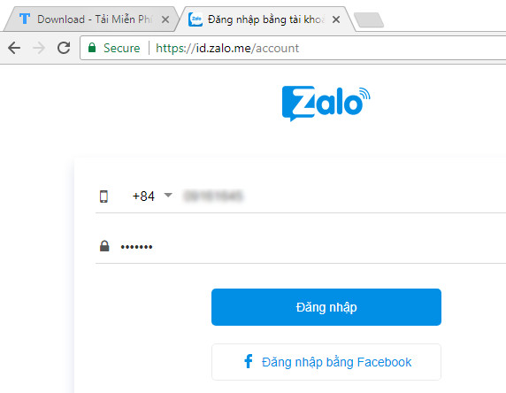 Lỗi truy cập Zalo web, Zalo trên PC